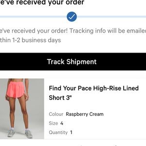 Lululemon Find Your Pace High-Rise Lined Shorts 3inch Size 4